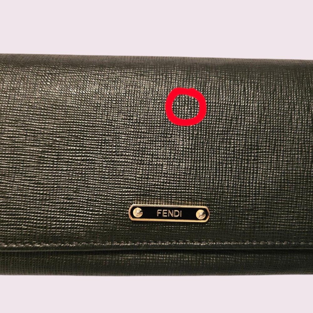 Fendi Black Leather Wallet